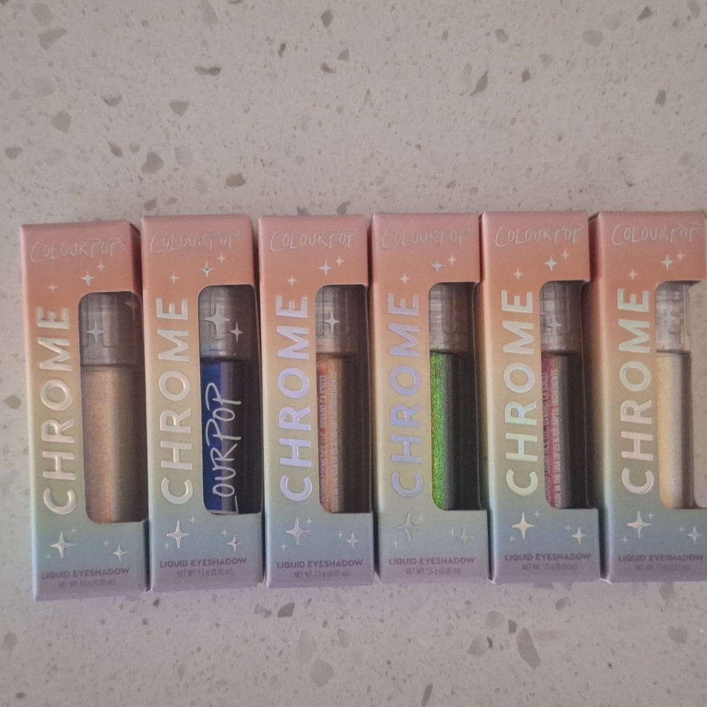 ColourPop Chrome Liquid Eyeshadow Collection